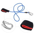 thumbnail image 4 of Herwey Elastic String Boating Kayak Paddle Safety Rod Leash with Carabiner for Paddling,Paddle Leash, Nylon Paddle Leash, 4 of 8