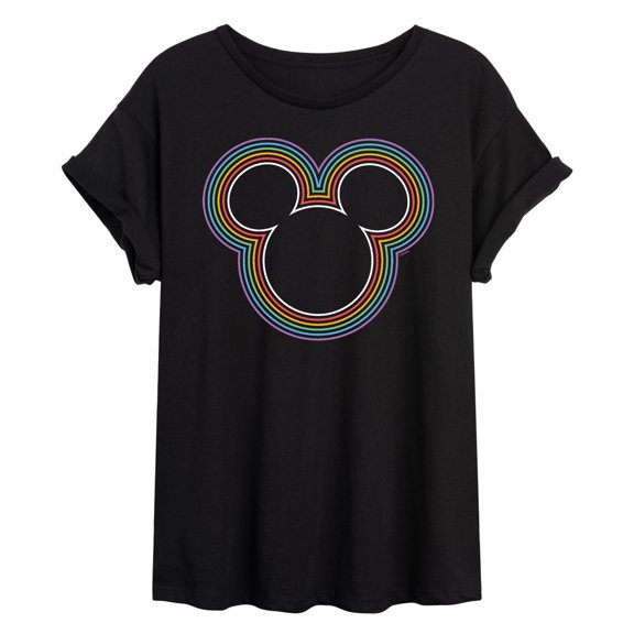 Mickey & Friends - Rainbow Mickey - Women's Oversized T-Shirt