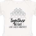 thumbnail image 4 of Inktastic Together, We Fight Lung Cancer Awareness Boys or Girls Long Sleeve Baby Bodysuit, 4 of 5