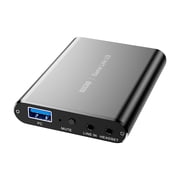 Uteam Game Link Video Capture Box 4K 1080P by ezcap371 USB3.2 Audio Converter with MIC LINE IN for TV Box Computer Camcorder Game Console