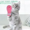 thumbnail image 4 of 4 Uds. Zapatos antiarañazos para gatos, botas para mascotas, Protector de cubierta de garra de baño (rosa 2) Likrtyny Para estrenar, 4 of 8