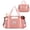 Pink(with Shoulder Strap), variant on Expandable Travel Duffel Bag with Shoulder Strap for Women,3 Slash Pockets Airline Approved Personal Item Bag 18x14x8,Gym Bag with Wet Pocket,Underseat Foldable Carry on Weekender Bag(Pink)