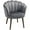 Dark Grey, variant on HOMCOM Modern Velvet Fabric Accent Chair Leisure Club Chair Wood Legs Pink