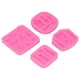 thumbnail image 1 of Moldes De Silicona, Molde De Fondant De Silicona De Grado Alimenticio, Herramientas De Maquillaje, 4 Piezas, Diseño Antiadherente Ampliamente Utilizado Para Pasteles, 1 of 7