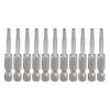 

JTLV 10pcs 50mm 1/4 inch Hex Shank Torx Screwdriver Bits Magnetic Batch Heads