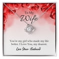 thumbnail image 2 of To My Wife You're My Girl Infinity Knot Necklace Message Card, 2 of 7