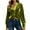 Green, variant on Lenpel Velvet Tops for Women Loose Vintage Long Sleeve V Neck Pleated Button down Shirts Dressy Casual Velour Blouses(Red,X-Large)