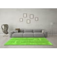 thumbnail image 3 of Ahgly Company Indoor Round Abstract Green Modern Area Rugs, 4' Round, 3 of 4