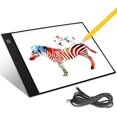 thumbnail image 1 of LED Tracing Light Pad Luminosité Réglable Table Tablette Lumineuse Plaque Avec Luminosité Réglable LED Pad Pour Artistes Dessin Esquisse Animation (33 * 21 * 0.3 CM), 1 of 5