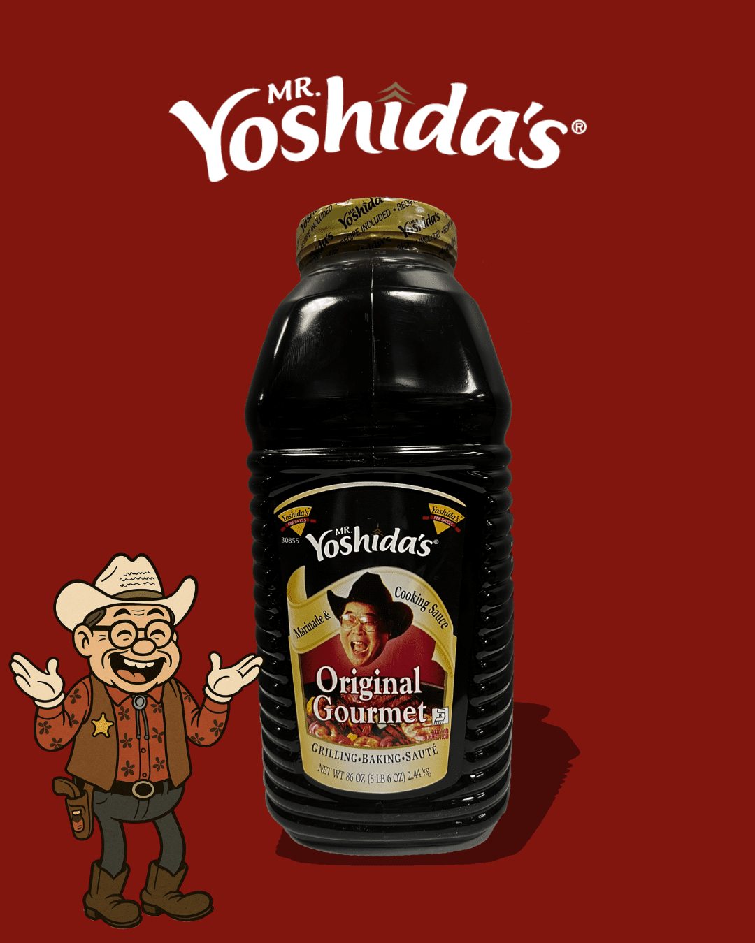Mr. Yoshida's Original Japanese Barbecue Gourmet Marinade & Cooking Sauce, 1 - 86 oz Chef Size Bottle