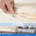 thumbnail image 7 of Dextrus Patio Sofa and Loveseat, Boho All-Weather Wicker Rattan Conversation Chairs with Cushions & Lumbar Pillows - Beige, 7 of 7