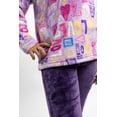 thumbnail image 2 of Pijama para Niñas Love Morada, suave, comoda y calientita, 2 of 2