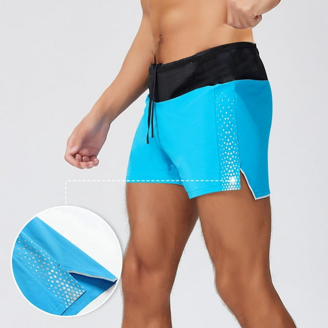 Styesk Mens Shorts Men Solid Color Casual Running Lining Pants Drawstring Pockets Exercise Shorts Pants
