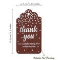 thumbnail image 5 of Inkdotpot Real Silver Foil Thank You For Celebrating The Bride To Be Bridal Shower Tags Favor Hang Paper Tags 100 Pieces, 5 of 6