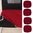 thumbnail image 1 of de asiento de silla de comedor Jacquard de 4 piezas Funda de asiento de silla de escritorio de oficina Borgoña_M Yotijar Funda de asiento de silla de comedor, 1 of 10