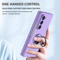 thumbnail image 6 of Decase for Samsung Galaxy Z Fold 6 Case with 360° Ring Kickstand,Military Grade Hard PC Protective Case Tough Armour Shell Slim Shockproof Phone Cover for Samsung Galaxy Z Fold 6 5G 2024,Purple, 6 of 8