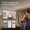 thumbnail image 3 of Sunny Health & Fitness Ultra Silent Smart Elliptical Exerciser, 300LB Load & 16” Long Stride Training Machine for Seniors Home Workout, Easy-Assembly Cardio Equipment, Free SunnyFit App Bluetooth Link, 3 of 8