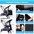 thumbnail image 5 of SupreGear Foldable Waterproof Rollator Bag with Cup Holder, Black Storage Pouch for Walker, 5 of 8