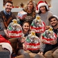 thumbnail image 4 of Set de 6 Cestas Vacías Navideñas Plegables con Lazos y Cintas, 4 of 6