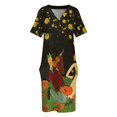 thumbnail image 4 of Vestido holgado con bolsillos para mujer ropa de graduación votos nocturnos, 4 of 7