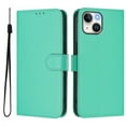 thumbnail image 2 of Wallet Case Compatible for iPhone 13 Mini, PU Leather Magnetic Closure Protective Flip Folio Case with 3 Card Holder and Wrist Strap Cover Women Men,Green,For iPhone 13 Mini, 2 of 7