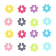 thumbnail image 1 of Marqueurs de verre à vin - 16PCS Silicone Verre à vin en forme de fleur Marqueur de boisson Étiquette d'identification de verre de vin Étiquette d'identification de tasse de vin pour la fête, 1 of 14