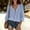 Sky Blue, variant on FAHUOMU V Neck Tops for Women Lace Up Oversized Blouses Peasant Sleeve Casual Lightweight Summer Shirts