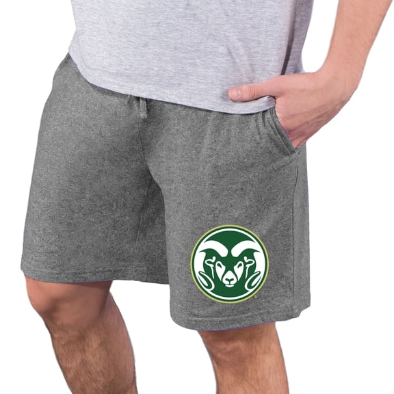 Men's Concepts Sport Charcoal Colorado State Rams Quest Knit Jam Shorts