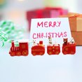 thumbnail image 3 of 10pcs Mini Train Decor Set Table Top Ornament for Festival Party Decor Mini Tree Train Decorations Wood Train Decor for Table Top Ornament, 3 of 9