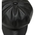 thumbnail image 5 of CoCopeaunts Beret for Men Women PU Octagonal Winter Warm Leather Newsboy Cap Female Korean Windproof Retro Artist Painter Hat, 5 of 8