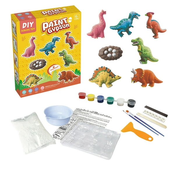Bwiyojiz Jouets Éducatifs de Noël Kit de Peinture au Plâtre Bricolage Ensemble de Coloriage Graffiti Jouet 30 ml, Cadeaux pour Vous-Même, Multicolore