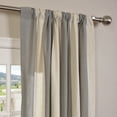 thumbnail image 4 of Exclusive Fabrics & Furnishing Del Mar Linen Blend Stripe Curtain 96-in 50-in, 4 of 7