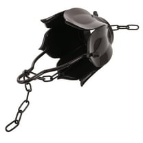 HONMEET Rain Chain Black Aluminium Alloy Gutter Water Drainage System for Garden Courtyard 1 Pack