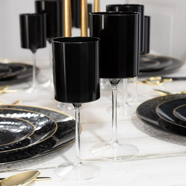 Black plastic glasses hotsell