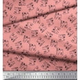 thumbnail image 3 of Soimoi Japan Crepe Satin Fabric Pug Dog Print Sewing Fabric Yard 42 Inch Wide, 3 of 3