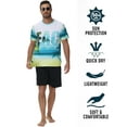 thumbnail image 5 of Weilanxin Men's Swim Shirts Rash Guard UPF 50+ T Shirts Quick Dry Loose Fit Water Surfing Shirt Beach L, 5 of 8