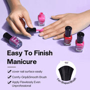 Morovan Nail Polish Set:15 Bright Color 0.25oz Quick Dry DIY Nail Art at Home Nail Polish Gift Set for Women