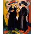 thumbnail image 3 of Ernst Ludwig Kirchner 20x24 Black Modern Framed Museum Art Print Titled - Two Women (1911-1912), 3 of 5