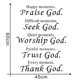 thumbnail image 1 of Momentos felices, Gloria a Dios. Momentos difíciles, Busca a Dios. Momentos de tranquilidad, Adoración a Dios. Momentos dolorosos, Confía en Dios. Cada momento, 1 of 5