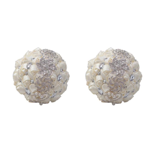 letairis Long-lasting Durability Artificial Flowers Indoor Or Outdoor Easy To Clean Milky white 2Set