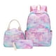 thumbnail image 2 of Xihbxyly Mochila con Degradado, Ligera y Resistente Al Agua, Incluye Bolsa para El Almuerzo y Estuche para Bolígrafos, Cómodas Correas Acolchadas para Los Hombros, Ideal para Viajes y Escuela, Ideal, 2 of 6