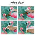 thumbnail image 4 of JEUXUS  Pink Flamingo Round Tablecloth Circular Table Cover in Washable Polyester Great for Buffet Table Parties Holiday Dinner, 4 of 7