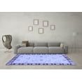 thumbnail image 3 of Ahgly Company Machine Washable Indoor Rectangle Abstract Blue Modern Area Rugs, 2' x 3', 3 of 4