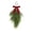 Green, variant on Eolstice Artificial Teardrop Christmas Wreath, Red Velvet Bow Soft Plastic Pines, Front Door Hanging Decor, Wall Window Holiday Decoration