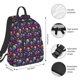 thumbnail image 2 of Balery mushroom rainbow color Skull Mochila Ligera para Hombres y Mujeres – Resistente y Impermeable, Ideal para la Escuela, el Trabajo, los Viajes y el Uso Diario, 2 of 7