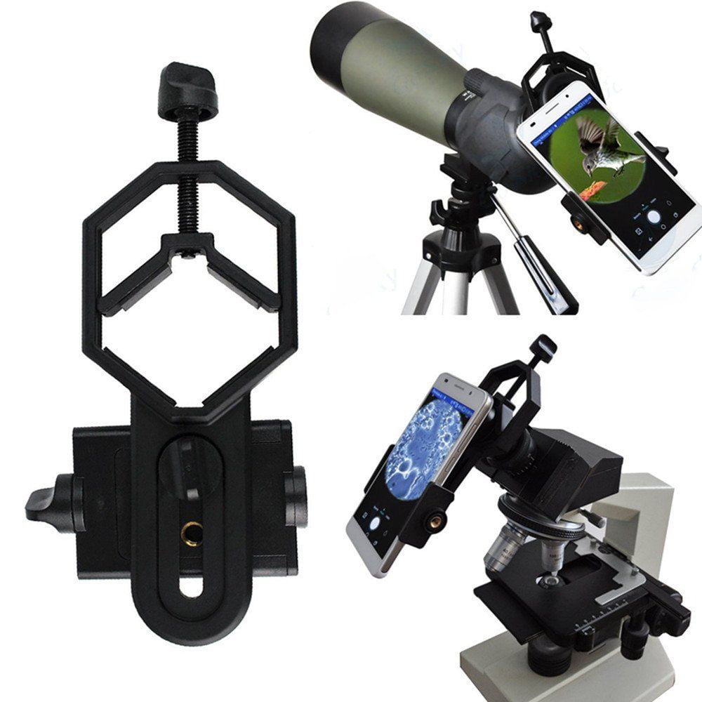 Telescope Spotting Scope Microscope Mount Holder Phone Camera Adapter Charger 