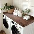 thumbnail image 5 of Kaboon Washer Dryer Countertop with Edge Rails, 27.5" x 54", Dark Walnut, 5 of 7