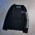 thumbnail image 3 of Camiseta de manga larga Y2K para hombre y mujer, sudadera de gran tamaño con estampado de letras góticas Retro, cuello redondo de algodón puro, Tops, novedad de otoño, 3 of 4