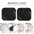 thumbnail image 6 of Cauagu Black Marble Texture Abstract Cauagu {designName} Print Foldable Car Windshield Sun Shade | Front Windshield Shade for Sun | Fits Small Sedans, Mini SUVs, Hatchbacks-Large, 6 of 6