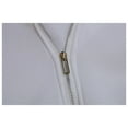 thumbnail image 6 of Women's Sporty Zip Up Hoodie Casual Winter Pullover Comfortable Semi Zip Design Long Sleeve Top White S, 6 of 9